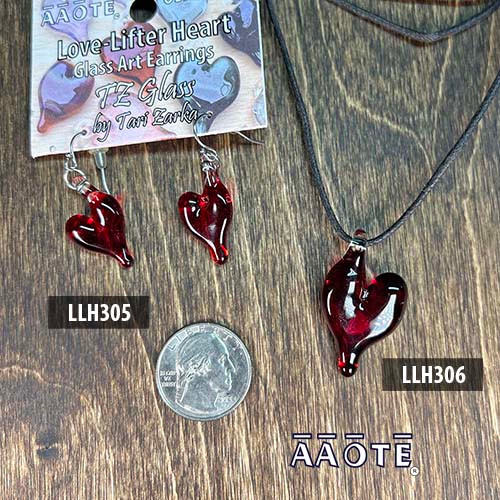 RTS TZ Glass Love Lifter Heart Jewelry