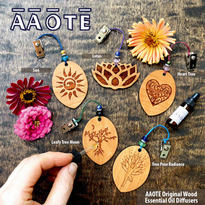 AAOTE's original wooden diffuser with clip. Created in Bucks County Pennsylvania by AAOTE to bring more aromatherapy to our day to day.