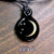 Wearable glass art paintings of the moon in glass. These are double-sided moon pendants by AAOTE's founder, Tari Zarka. A lifelong artist, lover of glass art, and nature.

The Crescent Moon is on one side, choose between the 'with Stars' or 'without Stars' design options.