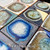 An awesome and functional gift, used as a candle trivet or coaster. These are particularly gorgeous due to the actual microscopic fractures which are magnified by the surrounding glass. An awesome and functional gift, used as a candle trivet or coaster. These are particularly gorgeous due to the actual microscopic fractures which are magnified by the surrounding glass.