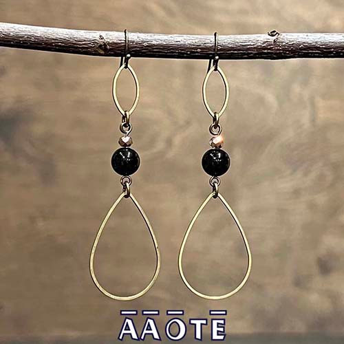 These are wonderfully lightweight and a joy to wear, if you enjoy a larger, statement earring that isn't too heavy on ear lobes.