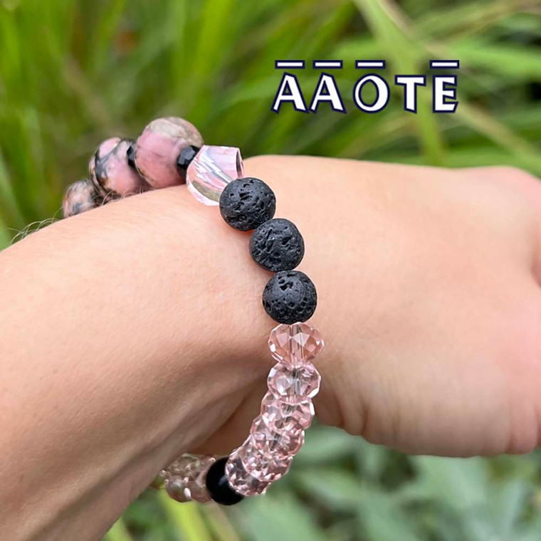 We combine the beauty of gemstones with the functionality and colorfulness of lava in these beaded stretch bracelets. Now you can have the benefits of gemstones and aromatherapy in one piece of jewelry. To use as a natural diffuser, apply a few drops of essential oil to the porous lava beads and enjoy the aromatherapy for several hours.