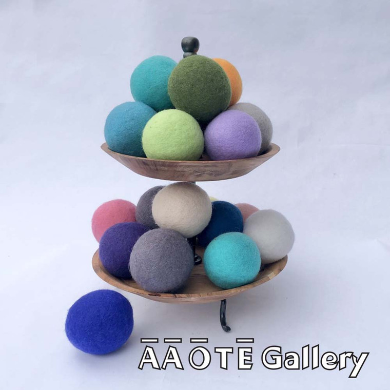 We love functional, fun gifts, like a Wool Dryer Ball! Each ball is felted multiple times for superior durability. Wool dryer balls naturally soften clothes without the use of chemicals. Each ball weighs approx 1.25 oz.

Our dryer balls are zero waste/compostable. Made in USA.