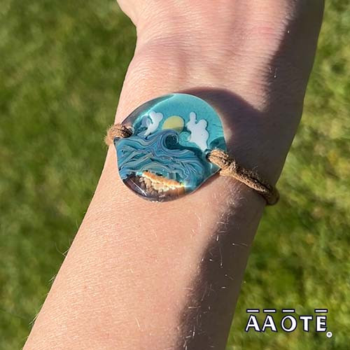 Ocean Scene TZ Glass Bracelet