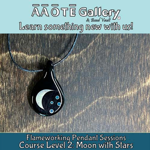 Flameworking 1on1 Moon Pendant PQ2