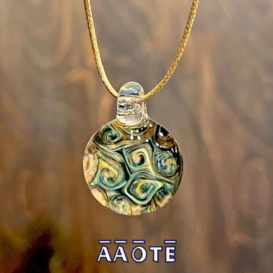 Whirling Skies TZ Glass Necklace