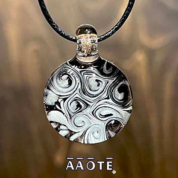 Whirling Skies TZ Glass Necklace