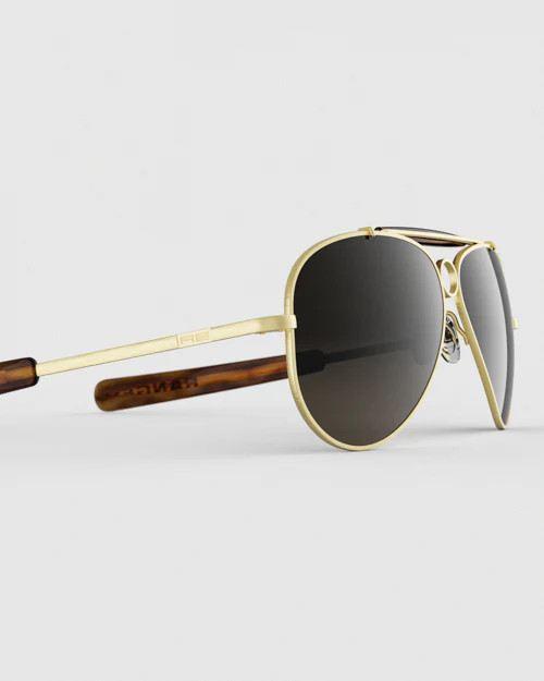 Heritage Eyewear 22k Satin Almond Gold Frame Heritage Eyewear 22k Satin Almond Gold Frame