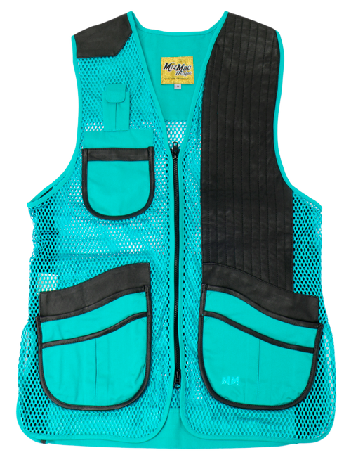 MizMac Ladies Vest  Turquoise/Black