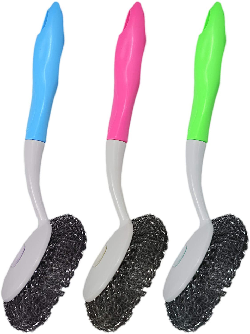 Set of Assorted Colored Scrub Brushes - Great for Vegetables, Dishes, and  More - Measures 5.5 X 3.5 - DIY Tool Supply
