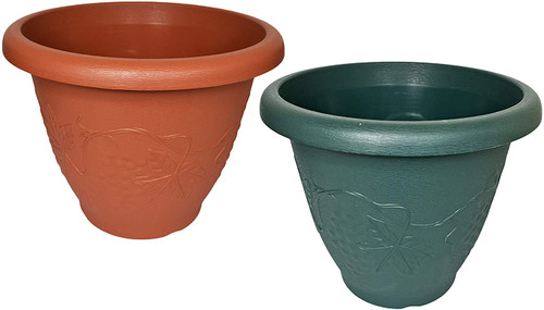 Save to Droplist Click image to open expanded view    Set of 2 Round Planter/Pots! Perfect for Both Indoor and Outdoor Plants!