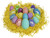 Pack of Assorted Pastel Glitter Easter Eggs - Stylish - Two Sizes; 2.25" and 3" Tall