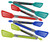 Set of Serving Tongs - Heat Resistant up to 230°F/110°C - Spatula Tongs - Red Blue Green Light Blue