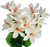 Lily Bouquets - Set of Cemetery Vases with Artificial Lily Flowers - Memorial Flowers