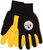 Set of 2 NFL Team Pittsburgh Steelers Colored Palm Utility Work Gloves - One Size Fits Most