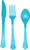 Set of Colorful Hard Plastic Cutlery - Assorted Color Multipacks - Great for Parties, Homecomings, and So Much More