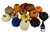 Set of 6 Fall Harvest Artificial Pumpkins (3.5 Inch) in Assorted Colors!