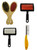 Set of 4 Pet Grooming Brushes