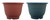 Round Terra Cotta Planter/Pot! Perfect for Both Indoor and Outdoor Plants! - Choose your Color - 17"x12h"