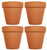 Set of 4 Terra Cotta Pots! 3.75"x3.93"