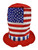 Set of 4 Patriotic Party Top Hats!