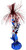 Set of 6 Patriotic Centerpieces! 12" Balloon Weight Centerpieces - 2 Assorted Styles - Silver/Red/and Blue, and Silver/Blue