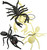 Set of Halloween Hanging Bugs! Scorpions and Ants! Black and Glow in The Dark! Creepy Crawly Bugs Perfect for Halloween Decorations and Parties!