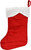 Set of 2 18" Stockings With Paw Prints! Red&Green