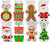 Christmas Cello/Cellophane/Loot Treat Bag w/Ties – 4 Holiday Designs!
