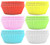 Set of Assorted Plain Colored Cupcake Liners - Perfect for Cupcakes, Cake Balls, Muffins, and Candies - 2.5"dia - Features 6 Fun Colors!