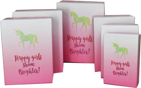 Horse Themed Elegant Decorative Themed Nesting Gift Boxes -6 Nesting Boxes
