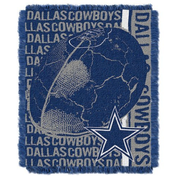 NFL Team Dallas Cowboys Unisex-Adult Woven Jacquard Throw Blanket