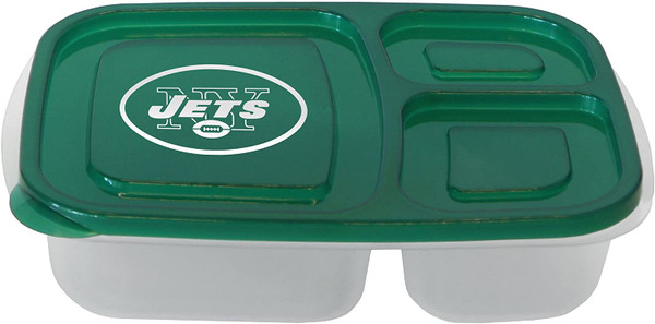NFL Team New York Jets Lunch Container with Lid - Dishwasher Safe