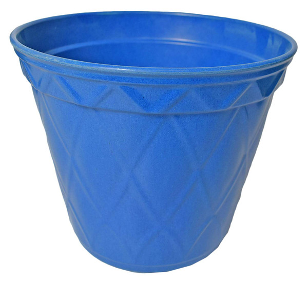 Deep Blue Biodegradable Bamboo Planter Pots! Perfect for Easy Gardening! Measures - 7.48inx6.3in.h