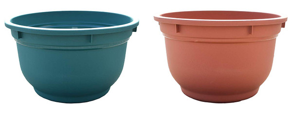 Round Plastic Planter/Pots! 15"x 9" - Choose your Color!