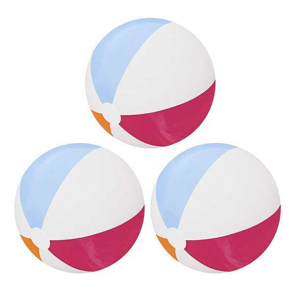 Set of 3 Inflatable 20" Diameter Beach Balls