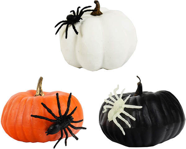 Halloween Decorative Pumpkins! 4.25" Pumpkins Perfect for Halloween Parties, Decor and More!