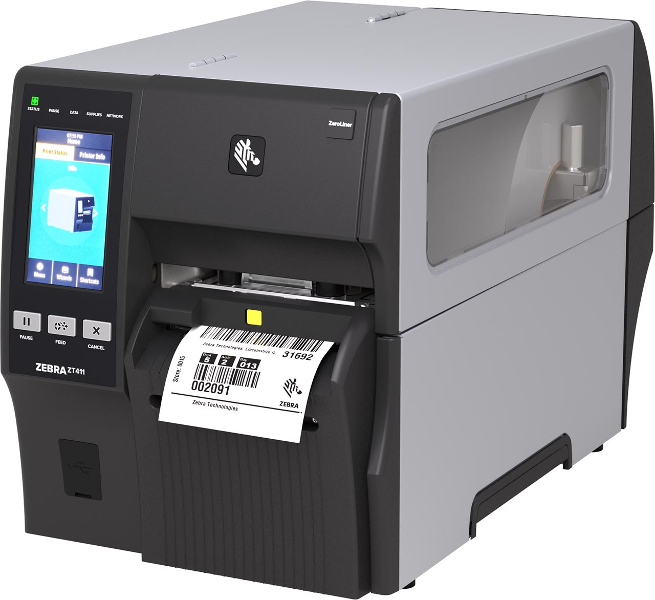 りー Zebra ZT411 Linerless Industrial Printer | Atlas RFID