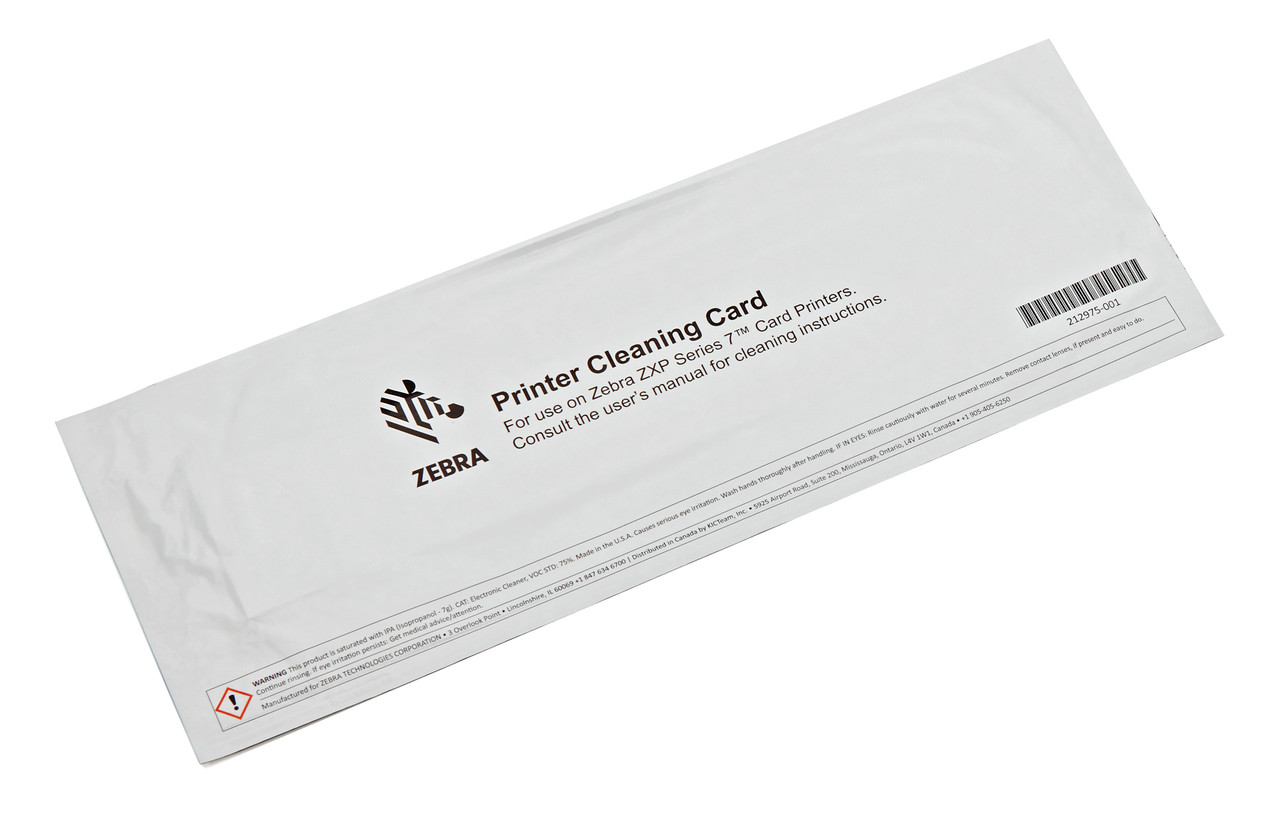 Zebra Abrasive Printhead Polishing Card | For ZXP7 | Atlas RFID