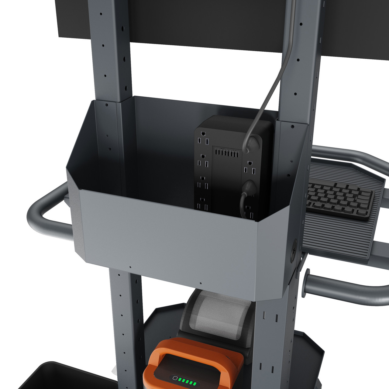 Bretford Mobile Computer Cart | MobilePro 4 | Printer Shelf & Dual