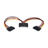 Eaton Tripp Lite P947-06N-2P15 6 in 15-Pin SATA Male to Dual 15-Pin SATA Female Power Y Splitter Cable
 | P947-06N-2P15