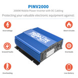 Eaton Tripp Lite PINV2000 2000W 2 AC 1 USB Mobile Power Inverter
 | PINV2000