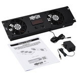 Eaton Tripp Lite SRFAN3UTEMP 2-Fan Digital Temperature Sensor | 3U Blanking Panel
 | SRFAN3UTEMP