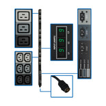 Eaton Tripp Lite PDU3MV6H50 12.6kW 3-Phase Local Metered PDU | 36 C13, 9 C19 Outlets | 6 ft Cord | 0U Vertical
 | PDU3MV6H50