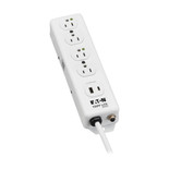 Eaton Tripp Lite PS-415-HGUSB 4-Outlet Medical-Grade Power Strip | USB Charging, 15 ft Cord
 | PS-415-HGUSB
