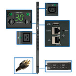 Eaton Tripp Lite PDUNVR30HVLX 5.5kW Monitored PDU | 24-Outlets, L6-30P Input, 0U Vertical
 | PDUNVR30HVLX