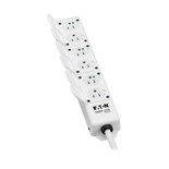 Eaton Tripp Lite PS-606-HGDG 1800W 6-Outlet Power Strip | Medical-Grade Antimicrobial
 | PS-606-HGDG