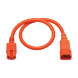 Eaton Tripp Lite P018-002-AOR 15A 2 ft C14 to C15 Heavy-Duty Power Cord | Orange
 | P018-002-AOR