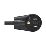 Eaton Tripp Lite P022-015-13A15D 13A 15 ft Black Power Extension Cord | Right-Angle NEMA 5-15P
 | P022-015-13A15D