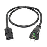 Eaton Tripp Lite P006-003-HG10 10A 3 ft Hospital-Grade Power Cord NEMA 5-15P to C13 Black
 | P006-003-HG10